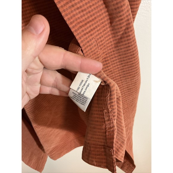 Royal Robbin’s Men’s M Button Short Sleeve Shirt Orange Fashion Logo - Picture 6 of 8